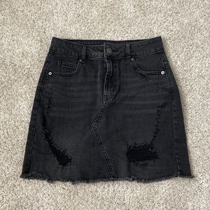 Black wild fable jean skirt